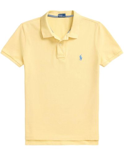 Polo Ralph Lauren Polo Pony-embroidered Polo Shirt - Yellow