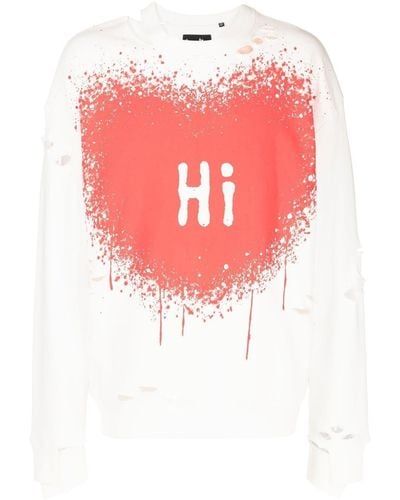 Haculla Hi Bye Cut-out Sweatshirt - Pink