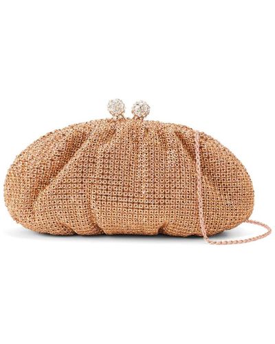 Nicoli Wilfrid Crystal-embellished Clutch Bag - Pink