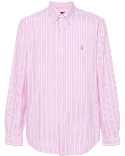 Polo Ralph Lauren Polo Pony Striped Shirt - ピンク