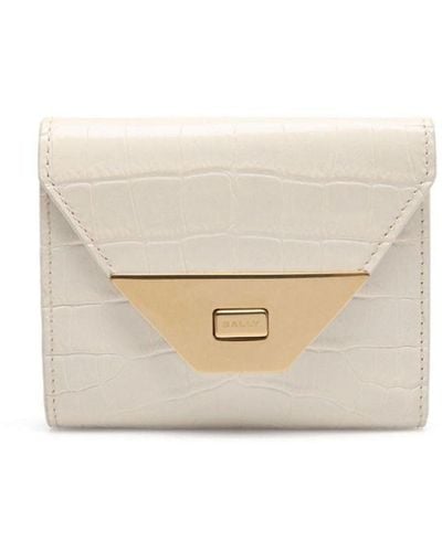 Bally Crocodile-embossed Leather Wallet - White