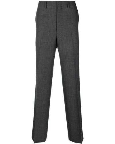 Prada Wool Tailored Trousers - Grey