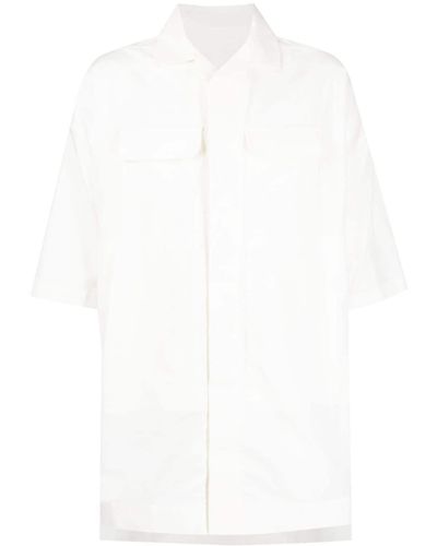 Rick Owens Flap-pocket Cotton Shirt - White