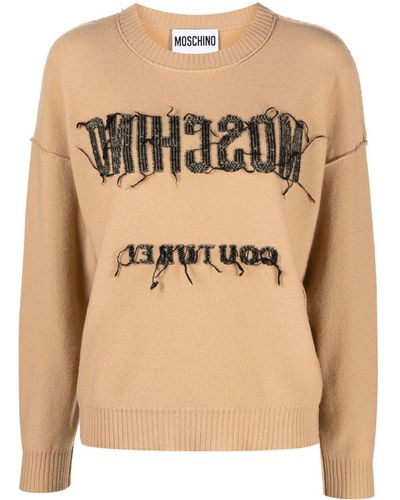 Moschino Pullover aus Wolle - Natur