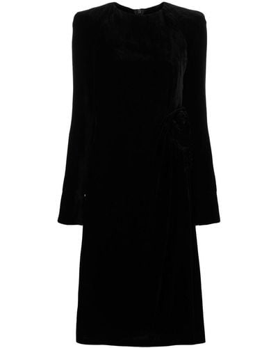 Ermanno Scervino Vestido fruncido - Negro