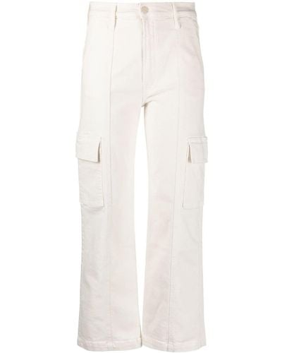 Mother Straight-leg Cargo Trousers - White