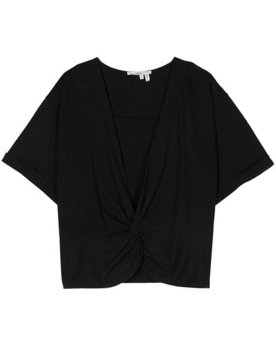 Ba&sh Camiseta Denali con diseño retorcido - Negro