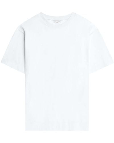 Dries Van Noten Camiseta con cuello redondo - Blanco