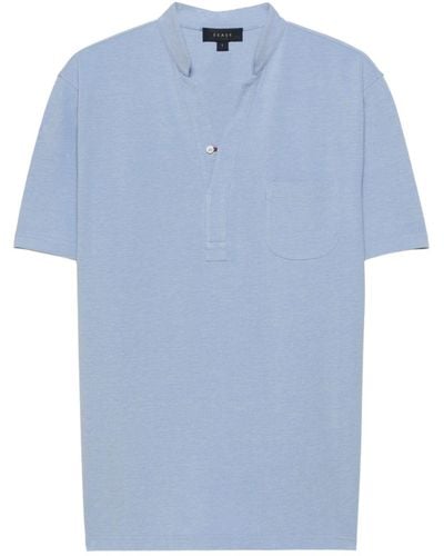 Sease Fish Tail Polo Shirt - Blue