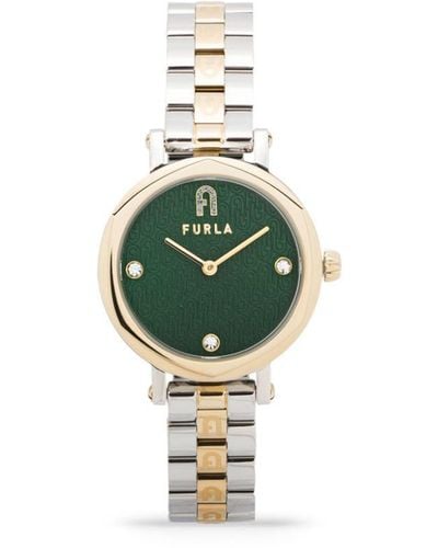 Furla Reloj Petite Shape de 34 mm - Verde