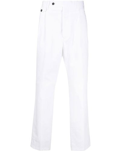 Lardini Pantalones ajustados con cierre oculto - Blanco