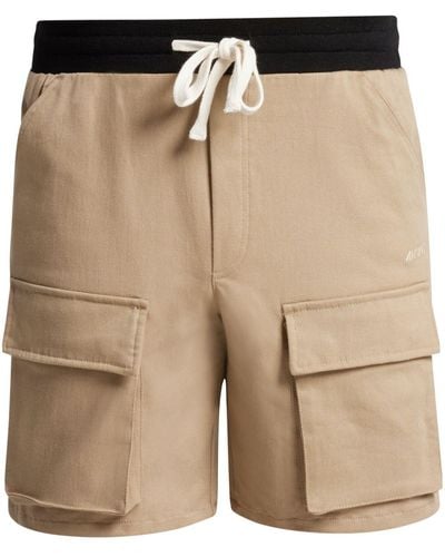 MOUTY Logo-embroidered Cargo Shorts - Natural