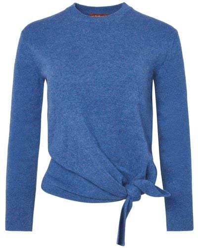 Altuzarra Nalini Tied-waist Cashmere Sweater - Blue