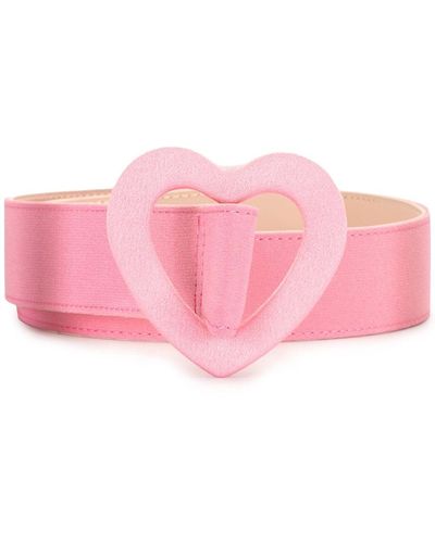 Paule Ka Heart Shape-buckle Belt - Pink