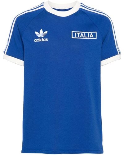 adidas Italia Tシャツ - ブルー