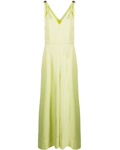 Lanvin V-neck Sleeveless Dress - Green