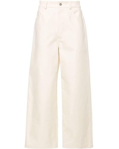 Nanushka Neutral Jurian Wide-leg Pants - Men's - Cotton - Natural