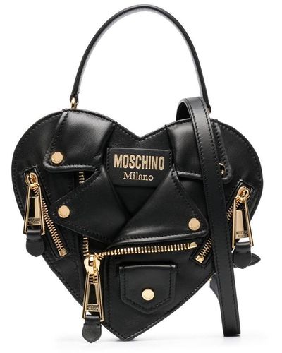 Moschino ハートシェイプ ハンドバッグ - ブラック