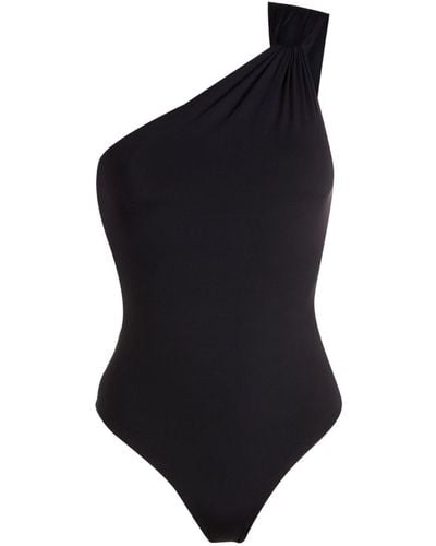 Clube Bossa One-shoulder Swimsuit - Black