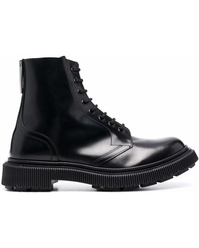 Adieu Ankle Lace-up Boots - Black