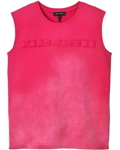 Marc Jacobs Grunge Spray-effect Tank Top - Pink