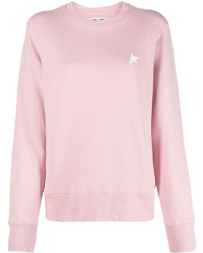 Golden Goose Cotton Crew-Neck Sweatshirt - Pink