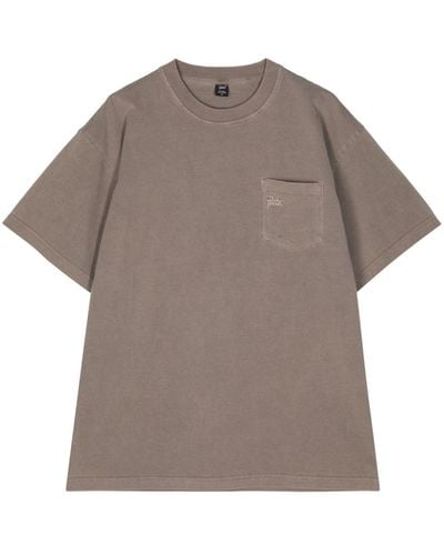 PATTA Patch-pocket Cotton T-shirt - Grijs