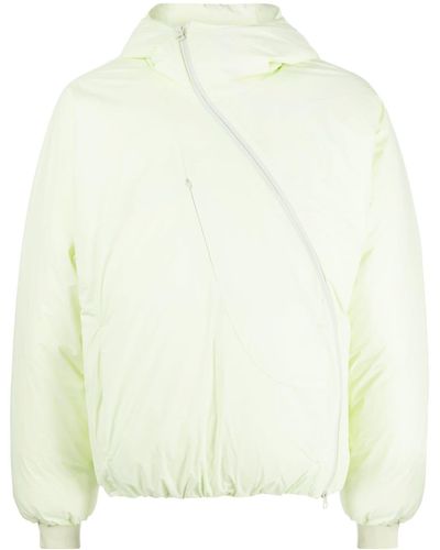 Post Archive Faction PAF Off-centre Padded Jacket - White