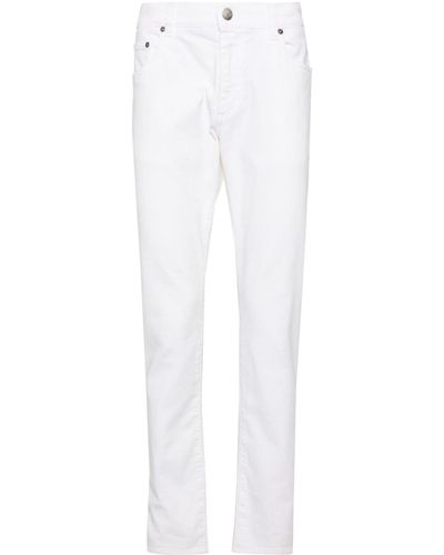 Etro Mid-rise Slim-fit Jeans - White
