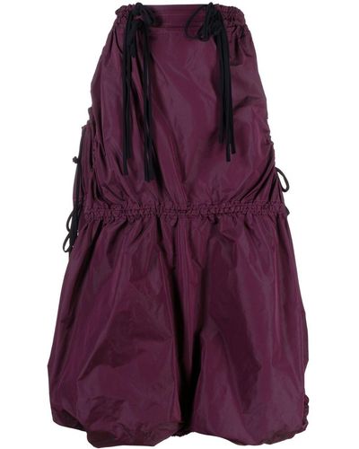 PAULA CANOVAS DEL VAS Parachute Layered Skirt - Purple