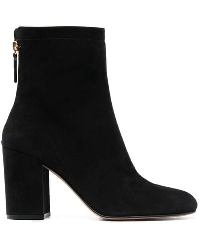 Gianvito Rossi Bellamy 75mm Ankle Suede Boots - Black