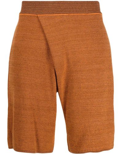 Bianca Saunders Two-pocket Knee-length Shorts - Orange