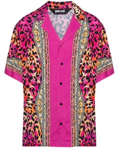 Just Cavalli Leopard-print Shirt - Pink