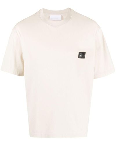 Neil Barrett Patch-detail Cotton T-shirt - White