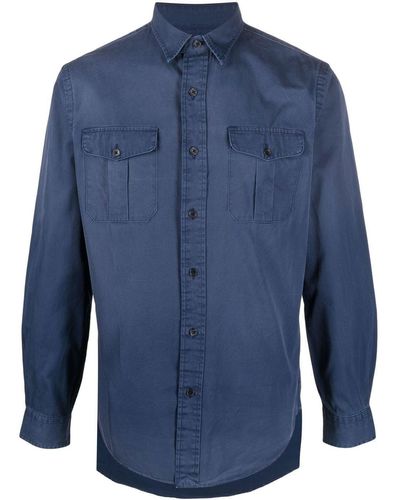 Polo Ralph Lauren Flap Pocket Long-sleeve Shirt - Blue