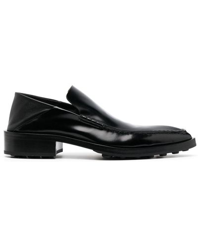 Jil Sander Mocasines con puntera en punta - Negro