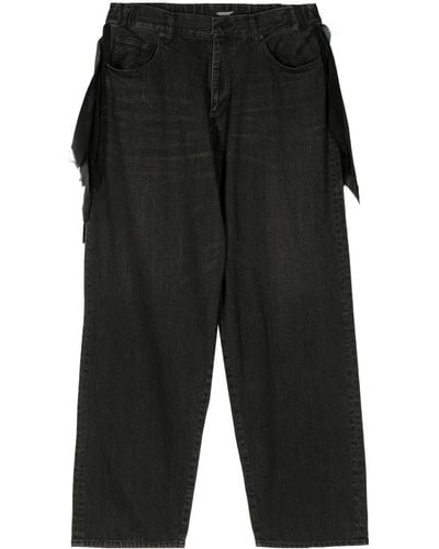 Undercover Low-rise Wide-leg Jeans - ブラック