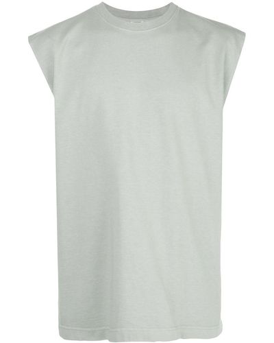 GR10K T-Shirt mit angeschnittenen Ärmeln - Grau