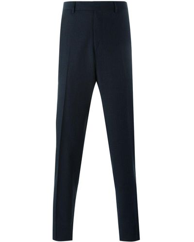 Fashion Clinic Striped Straight Leg Trousers - Blue