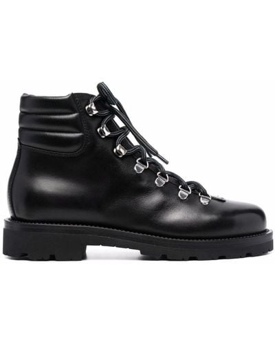 SCAROSSO Catherine Leather Boots - Black