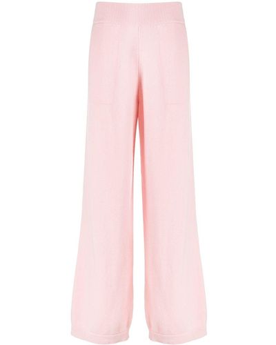 Barrie Wide-leg Cashmere Pants - Pink