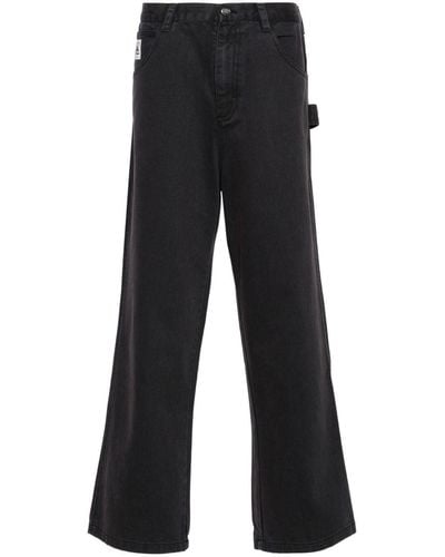 Bode Knolly Brook Straight-leg Trousers - Black