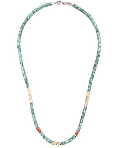 Isabel Marant Bead-detail Draped Necklace - Blue
