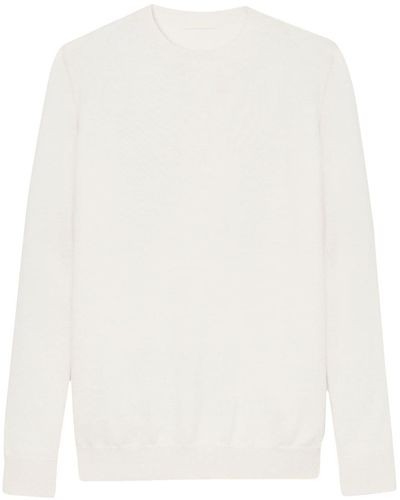 Wardrobe NYC Fine Knit Merino Wool Sweater - White