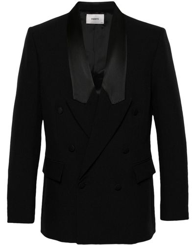 Coperni Double-breasted Recycled-polyester Blazer - Black