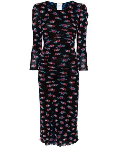Diane von Furstenberg Priyanka Omkeerbare Midi-jurk - Zwart