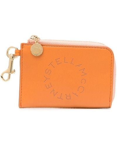 Stella McCartney Stella Logo Zipped Purse - Orange