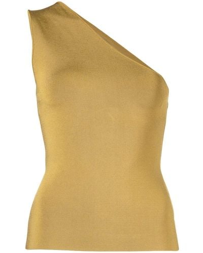 Galvan London Persephone Off-shoulder Top - Yellow