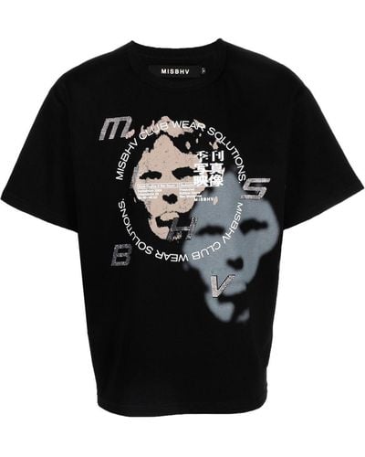 MISBHV T-shirt Met Print - Zwart