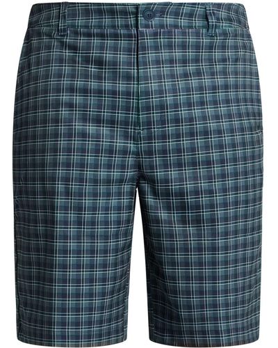 Lacoste Chequered Elasticated Bermuda Shorts - Blue